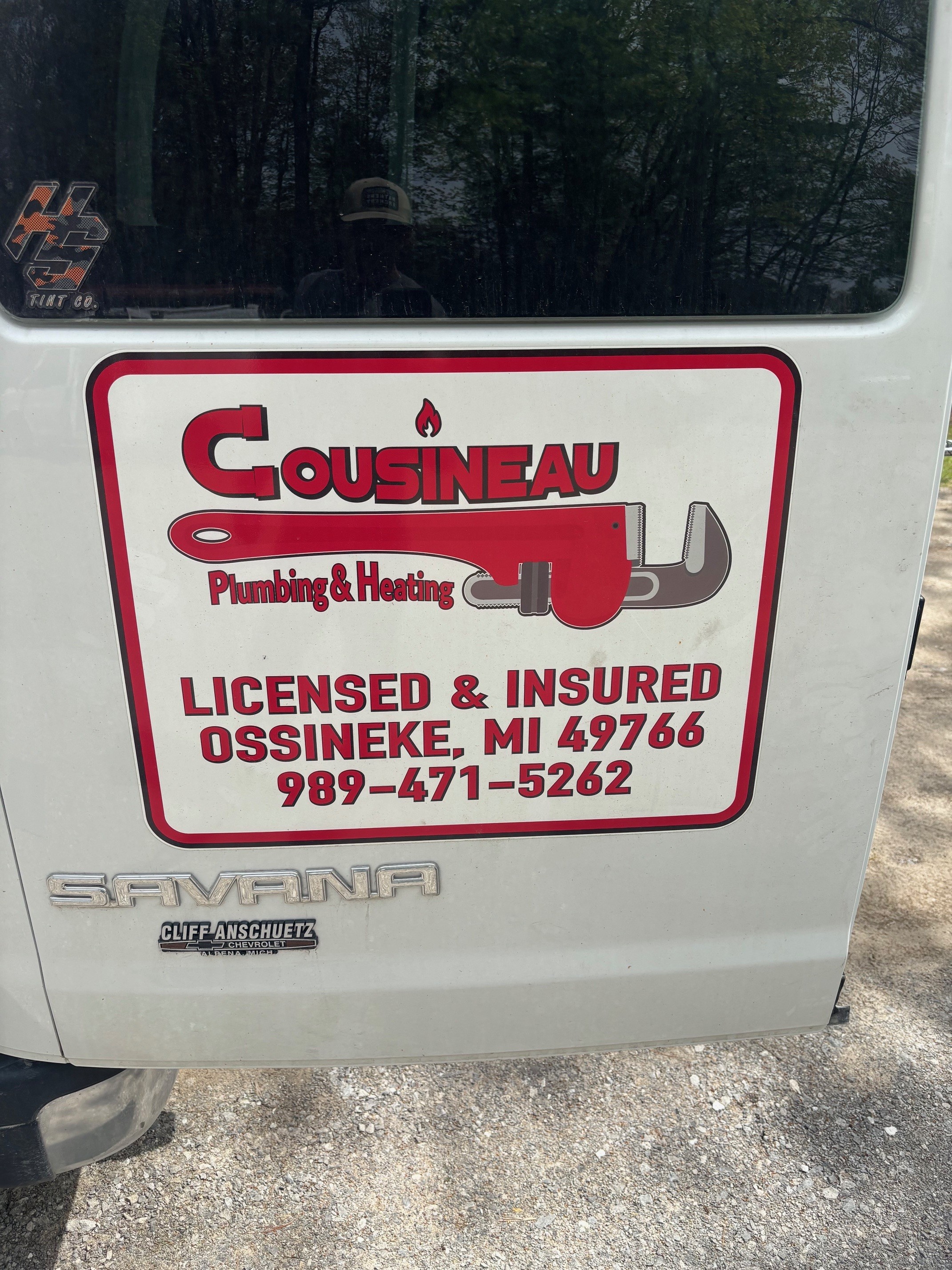 Cousineau Plumbing and Heating Van